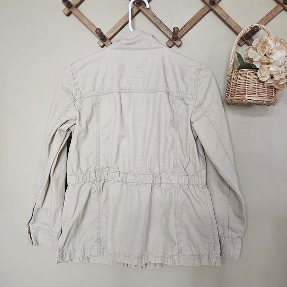Talbots Petite Utility Jacket – Size PS (4P–6P) – Khaki Lightweight Casual Outer - Picture 6 of 6